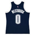 Russell Westbrook Oklahoma City Thunder NBA Mitchell & Ness Men Navy 2015-16 Hardwood Classics Swingman Jersey product image