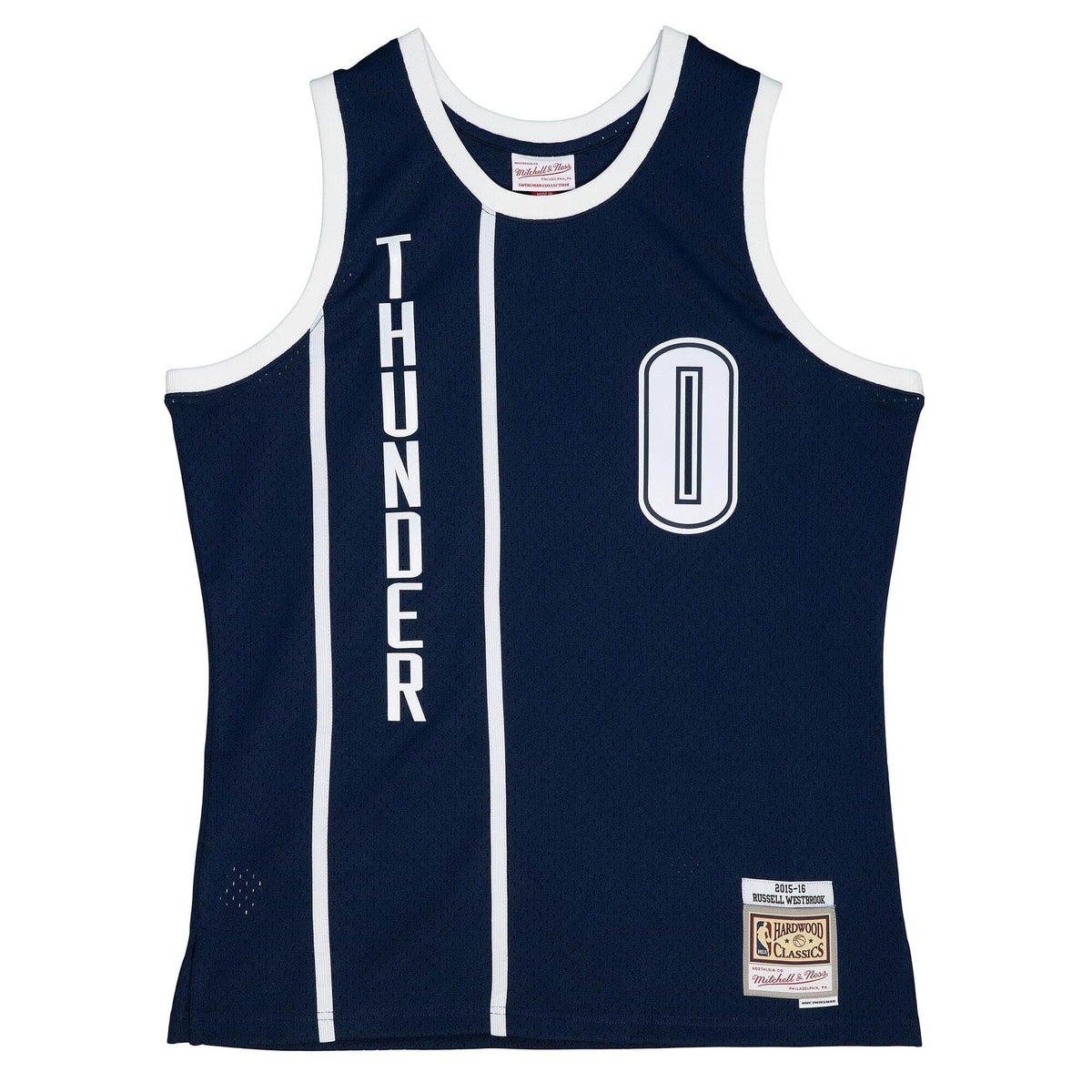 Russell Westbrook Oklahoma City Thunder NBA Mitchell & Ness Men Navy 2015-16 Hardwood Classics Swingman Jersey product image