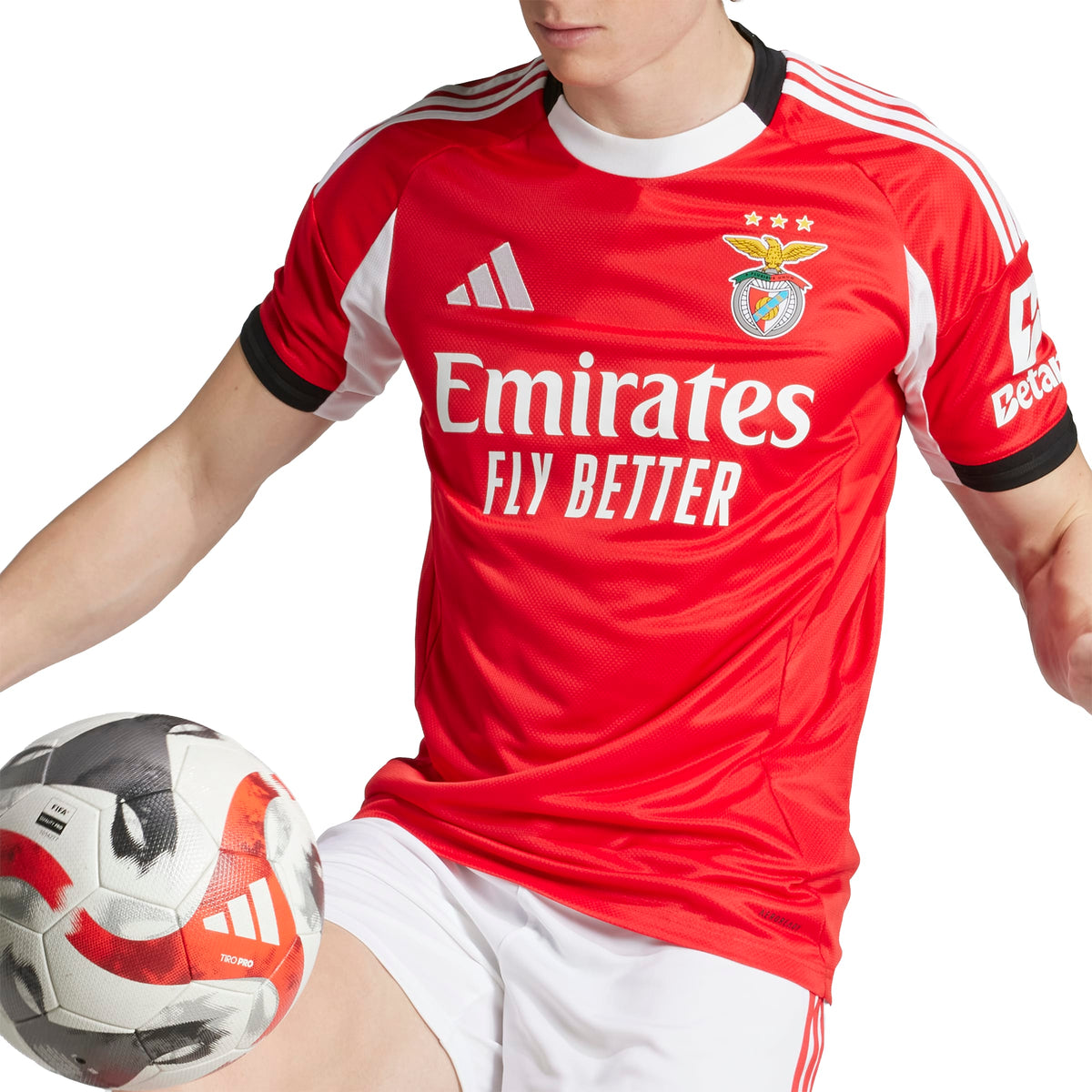 SL Benfica LPFP Adidas Men Red 2025/26 Home Replica Jersey product image 8, provided for visual reference and product detail