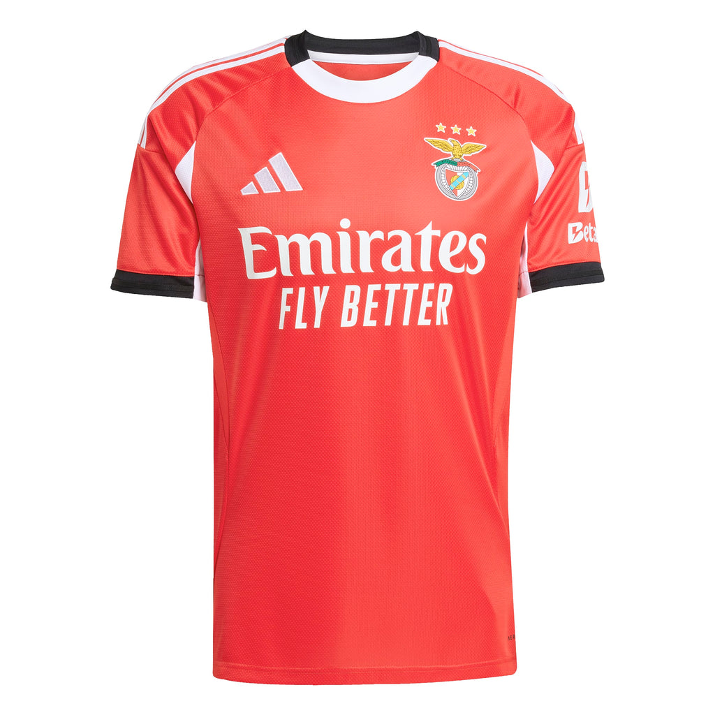 SL Benfica LPFP Adidas Men Red 2025/26 Home Replica Jersey product image 1, provided for visual reference and product detail