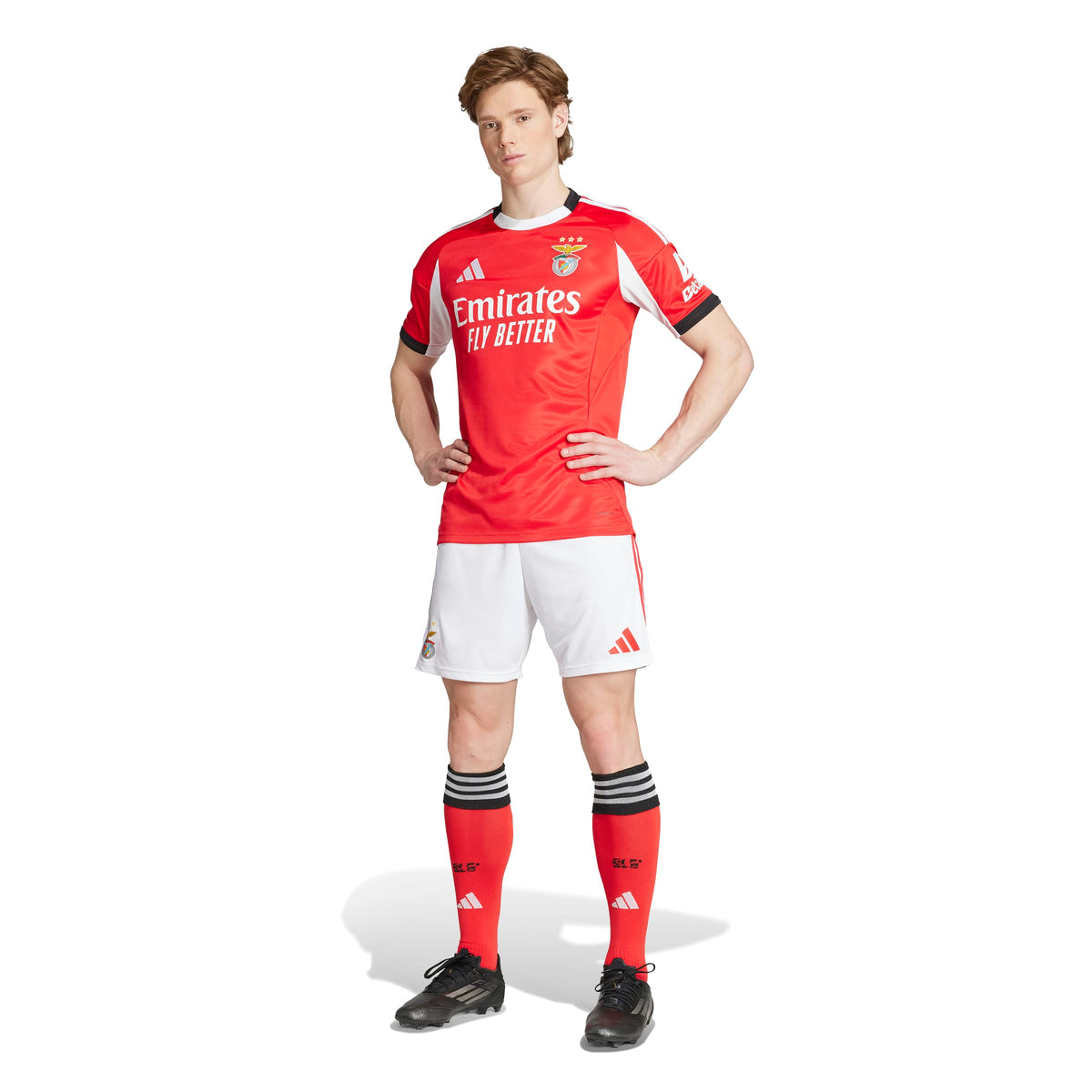 SL Benfica LPFP Adidas Men Red 2025/26 Home Replica Jersey product image 6, provided for visual reference and product detail