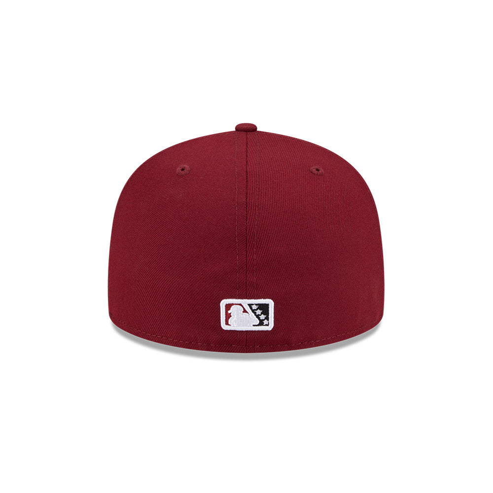 Sacramento River Cats MiLB New Era Men Red 59Fifty Authentic Collection Fitted Hat product image 2, provided for visual