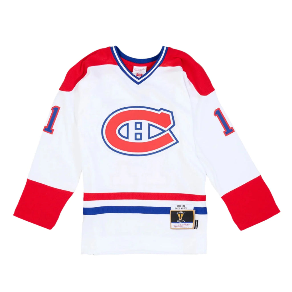 Saku Koivu Montreal Canadiens NHL Mitchell & Ness Men White 1995 Power Play Authentic Jersey product image 2, provided for