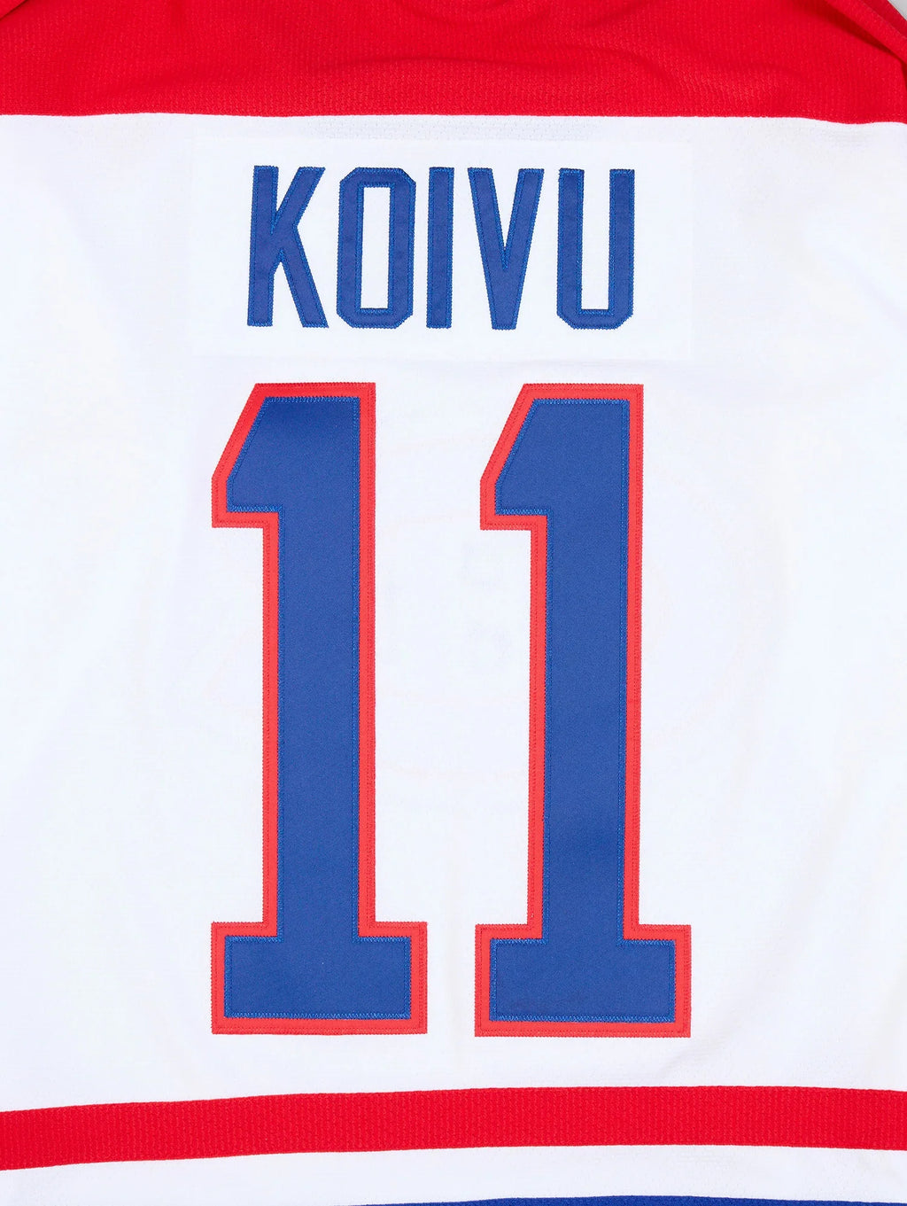 Saku Koivu Montreal Canadiens NHL Mitchell & Ness Men White 1995 Power Play Authentic Jersey product image 4, provided for