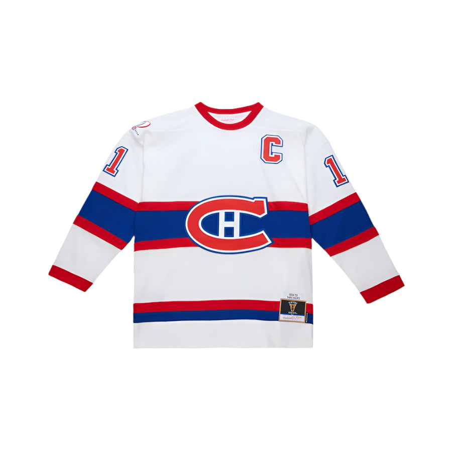 Saku Koivu Montreal Canadiens NHL Mitchell & Ness Men White/Navy 2008 Power Play Authentic Jersey product image 2, provided