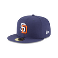 San Diego Padres MLB New Era Men Blue 59Fifty 1991 Cooperstown Wool Fitted Hat product image 1, provided for visual
