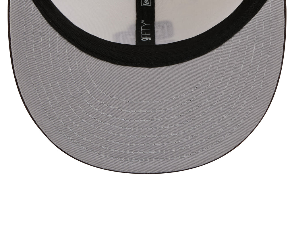 San Diego Padres MLB New Era Men Cream/Brown 9Fifty Mascot Pin Snapback product image 7, provided for visual reference and