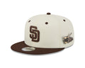 San Diego Padres MLB New Era Men Cream/Brown 9Fifty Mascot Pin Snapback product image 1, provided for visual reference and