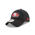 San Francisco 49ers NFL New Era Men Black 9Twenty Core Classic Adjustable Hat product image 1, provided for visual reference