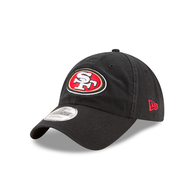San Francisco 49ers NFL New Era Men Black 9Twenty Core Classic Adjustable Hat product image 1, provided for visual reference