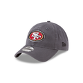 San Francisco 49ers NFL New Era Men Grey 9Twenty Core Classic Adjustable Hat product image 1, provided for visual reference