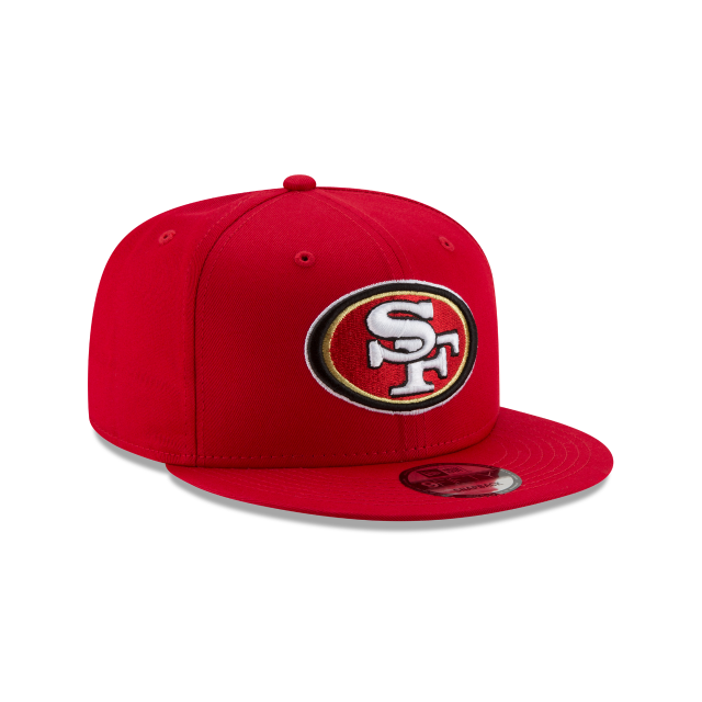 San Francisco 49ers NFL New Era Men Red 9Fifty Basic Snapback product image 6, provided for visual reference and product