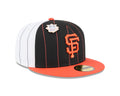 San Francisco Giants MLB New Era Men Black 59Fifty Two Tone Pinstripe Fitted Hat product image 1, provided for visual