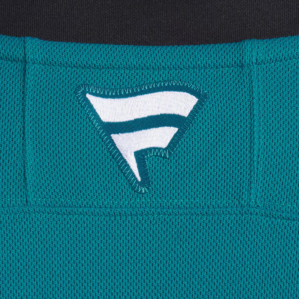 San Jose Sharks NHL Fanatics Branded Men Teal Premium Jersey product image 6, provided for visual reference and product