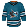 San Jose Sharks NHL Outerstuff Youth Teal Premier Home Jersey product image 1, provided for visual reference and product
