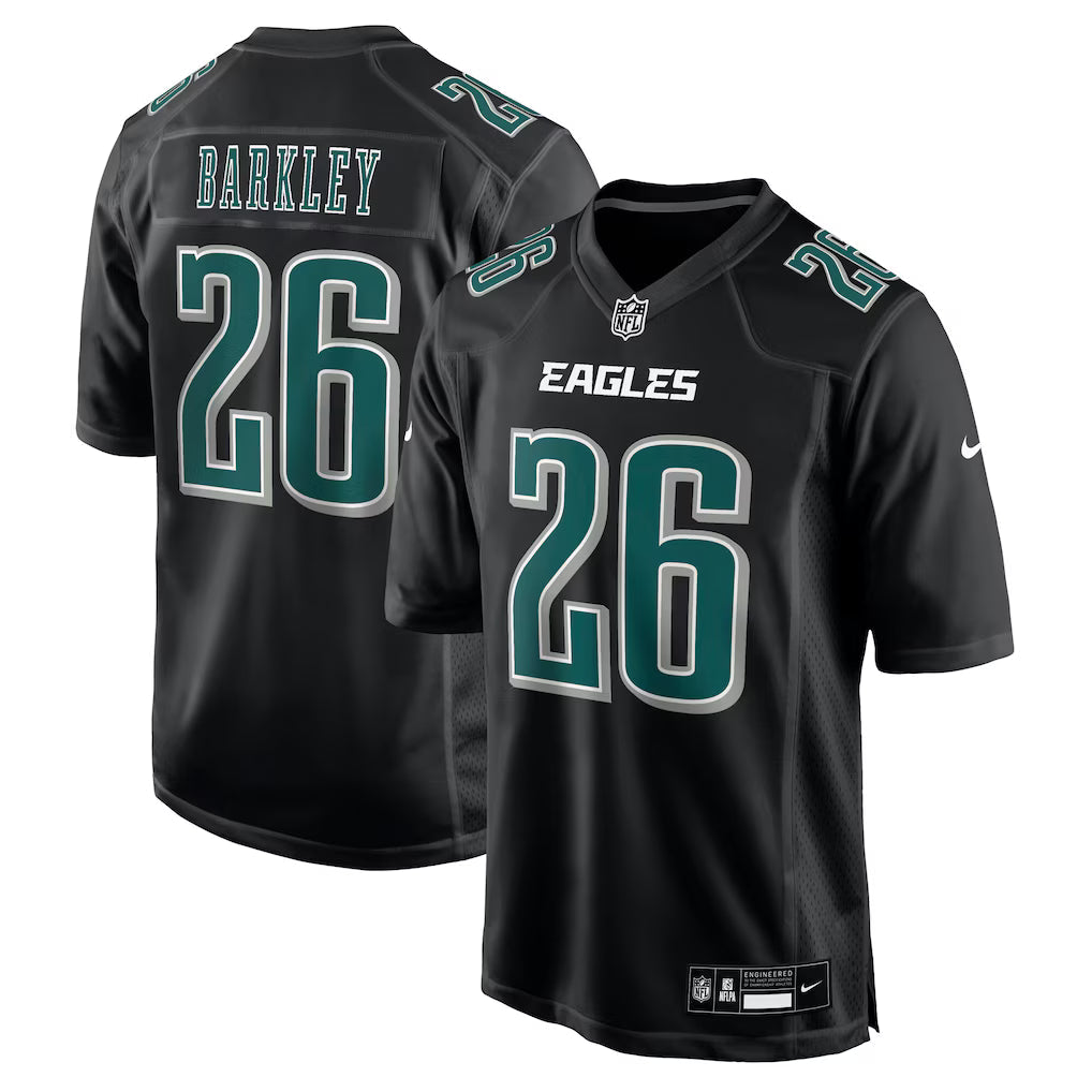 Saquon Barkley Philadelphia Eagles NFL Nike Black Fashion Game Jersey product image 3, provided for visual reference and