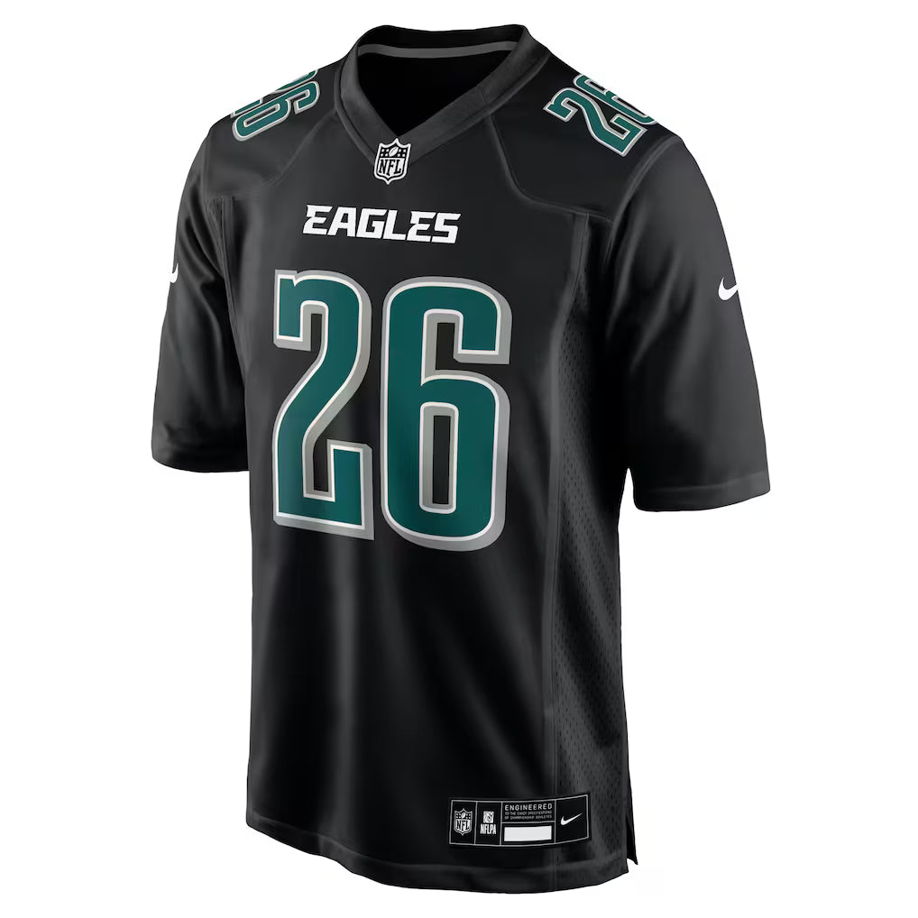 Saquon Barkley Philadelphia Eagles NFL Nike Black Fashion Game Jersey product image 2, provided for visual reference and