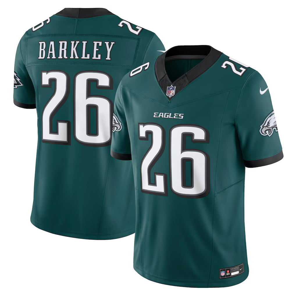 Saquon Barkley Philadelphia Eagles NFL Nike Men Midnight Green Vapor F.U.S.E. Limited Jersey product image 3, provided for