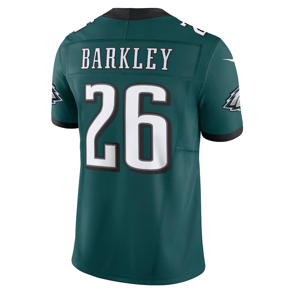 Saquon Barkley Philadelphia Eagles NFL Nike Men Midnight Green Vapor F.U.S.E. Limited Jersey product image 1, provided for