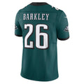 Saquon Barkley Philadelphia Eagles NFL Nike Men Midnight Green Vapor F.U.S.E. Limited Jersey product image 1, provided for