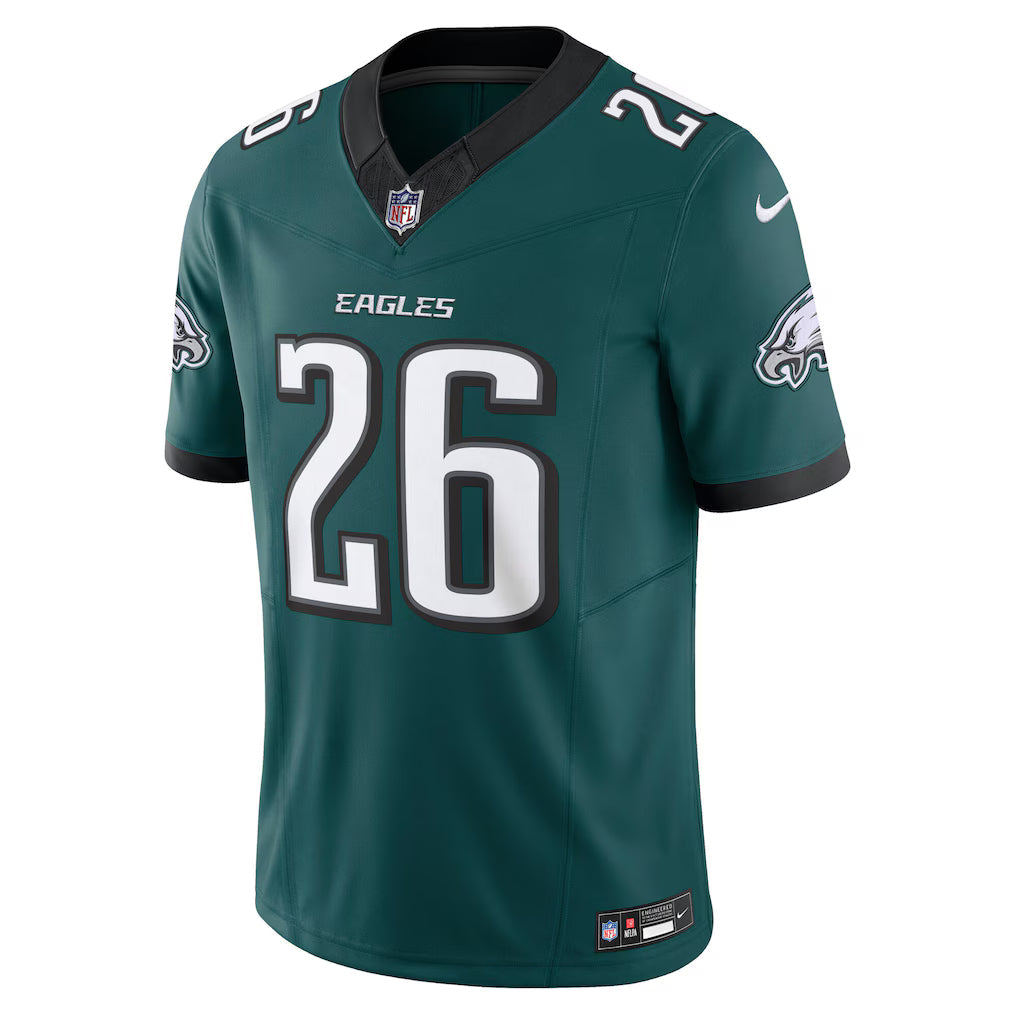 Saquon Barkley Philadelphia Eagles NFL Nike Men Midnight Green Vapor F.U.S.E. Limited Jersey product image 2, provided for