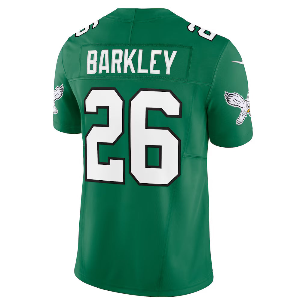 Saquon Barkley Philadelphia Eagles NFL Nike Men Kelly Green Vapor F.U.S.E. Alternate Limited Jersey product image 1,