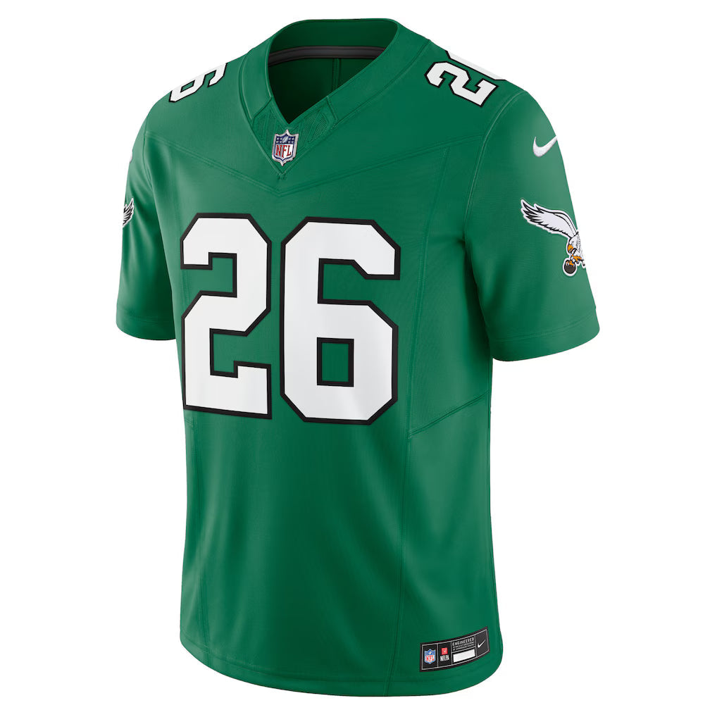 Saquon Barkley Philadelphia Eagles NFL Nike Men Kelly Green Vapor F.U.S.E. Alternate Limited Jersey product image 2,