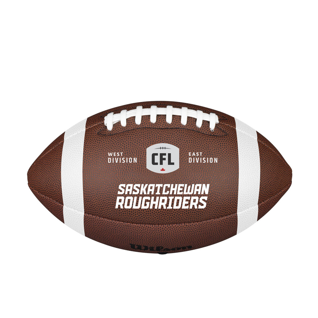 Saskatchewan Roughriders CFL Wilson Backyard Legend Football product image 2, provided for visual reference and product