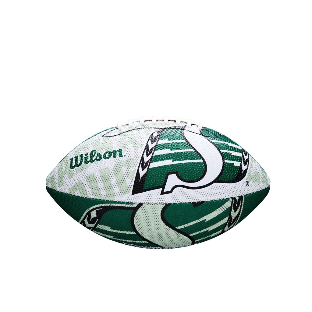 Saskatchewan Roughriders CFL Wilson Wraparound Mini Football product image 1, provided for visual reference and product
