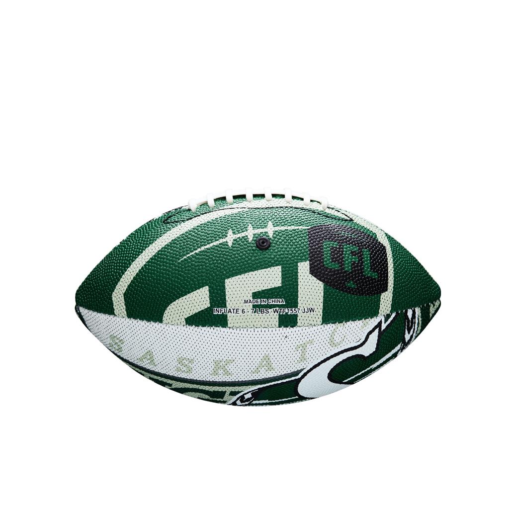 Saskatchewan Roughriders CFL Wilson Wraparound Mini Football product image 2, provided for visual reference and product