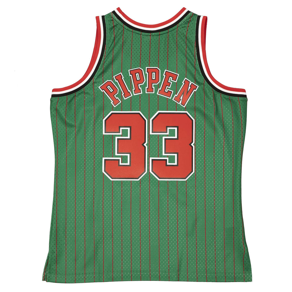 Scottie Pippen Chicago Bulls NBA Mitchell & Ness Men Green 1995-96 Hardwood Classics Swingman Jersey product image 1,