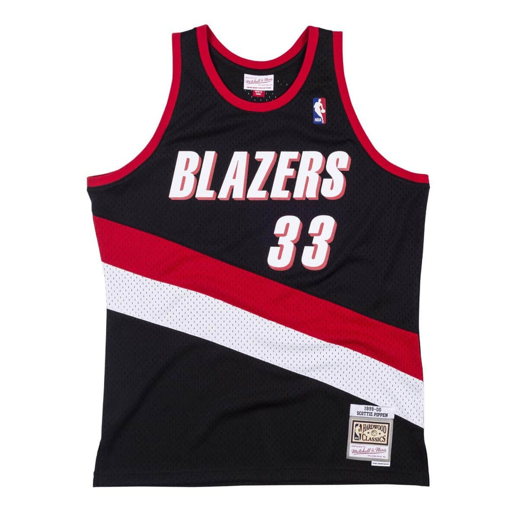 Scottie Pippen Portland Trail Blazers NBA Mitchell & Ness Men Black 1999-00 Hardwood Classics Swingman Jersey product image