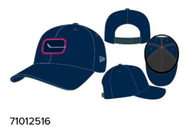 Vancouver Canucks NHL New Era Men Navy 9Seventy Stick Logo Stretch Snapback product image 1, provided for visual reference