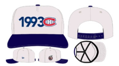 Montreal Canadiens NHL New Era Men White/Navy 19Twenty 1993 Snapback product image 1, provided for visual reference and