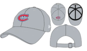 Montreal Canadiens NHL New Era Men Grey 9Twenty Core Classic Adjustable Hat product image 1, provided for visual reference