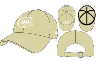Montreal Canadiens NHL New Era Men Beige 9Twenty Core Classic Adjustable Hat product image 1, provided for visual reference