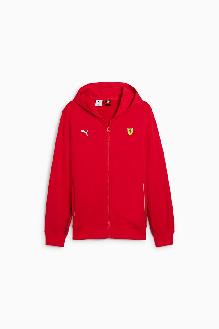 Scuderia Ferrari F1 Puma Men Red Race Sweat Jacket product image 1, provided for visual reference and product detail review