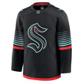 Seattle Kraken NHL Fanatics Branded Men Black Alternate Premium Jersey product image 1, provided for visual reference and