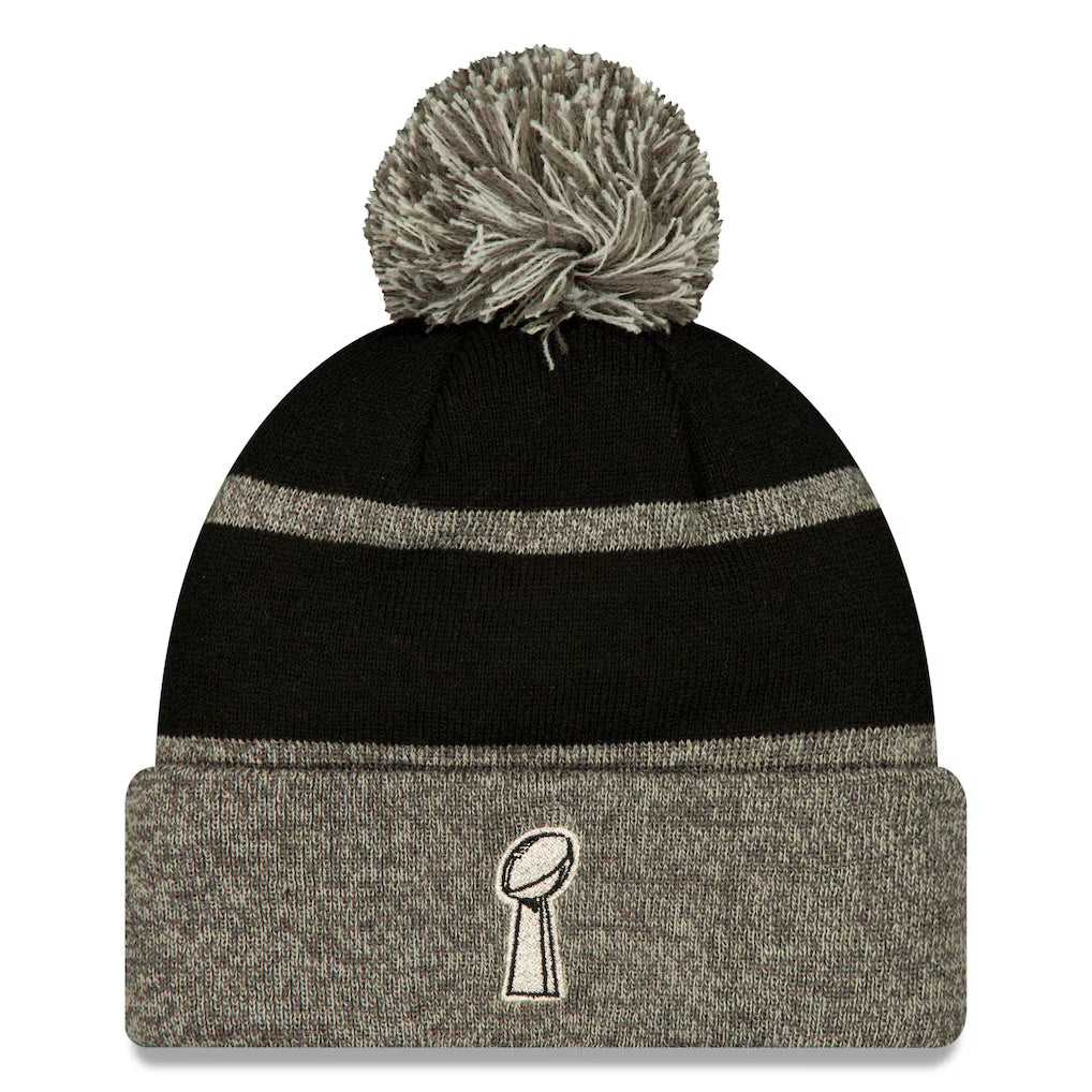 Seattle Seahawks NFL New Era Men Black Super Bowl LX Champions Parade Cuffed Knit Hat with Pom product image 2, provided for