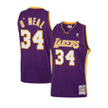 Shaquille O'Neal Los Angeles Lakers NBA Mitchell & Ness Men Purple 1999-2000 Hardwood Classics Swingman Jersey product image