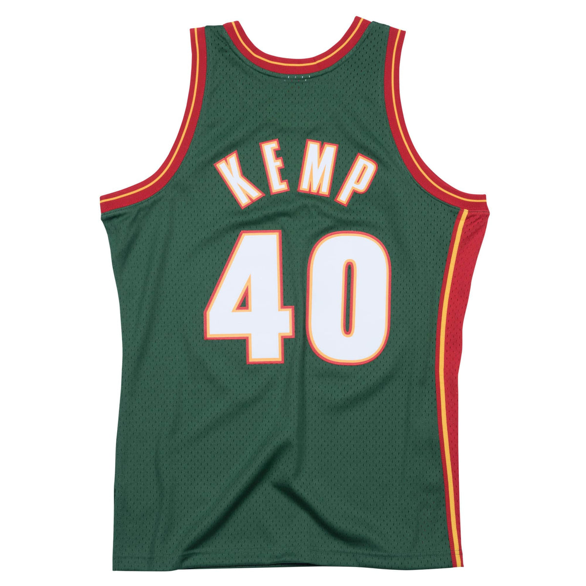 Shawn Kemp Seattle Supersonics NBA Mitchell & Ness Men Green 1995-96 Hardwood Classics Swingman Jersey product image 1,