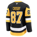 Sidney Crosby Pittsburgh Penguins NHL Fanatics Branded Men Black Premium Jersey product image 1, provided for visual