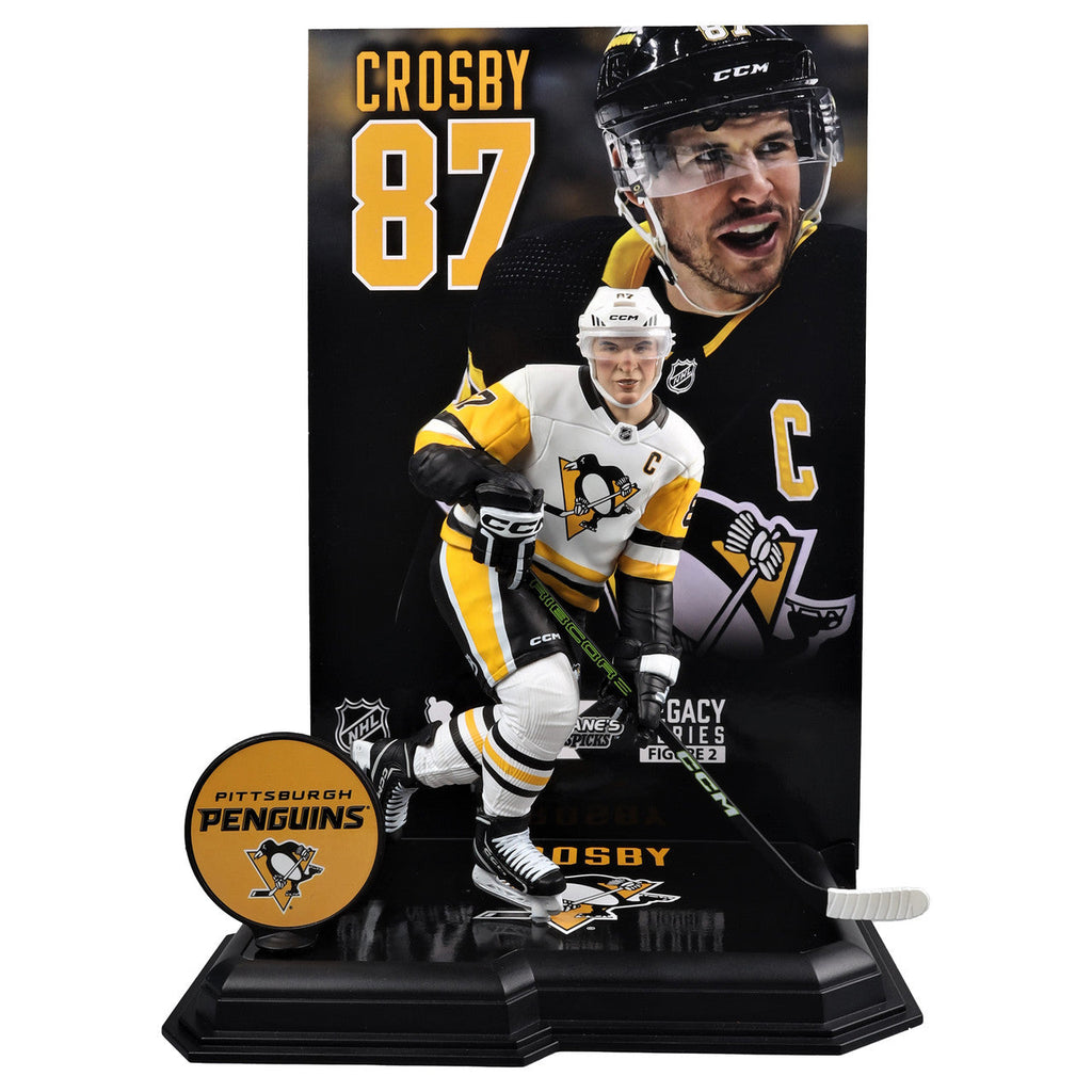 Sidney Crosby Pittsburgh Penguins NHL McFarlane Toys Away Uniform Legacy Series 7" Action Figure product image 1, provided