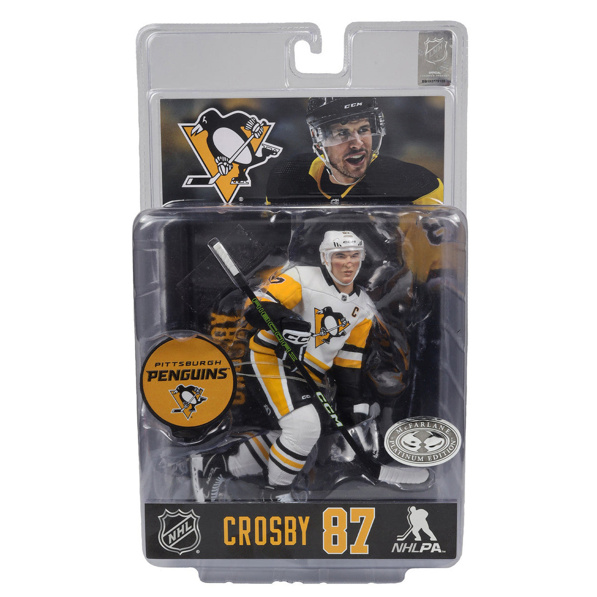 Sidney Crosby Pittsburgh Penguins NHL McFarlane Toys Away Uniform Legacy Series 7" Action Figure product image 6, provided