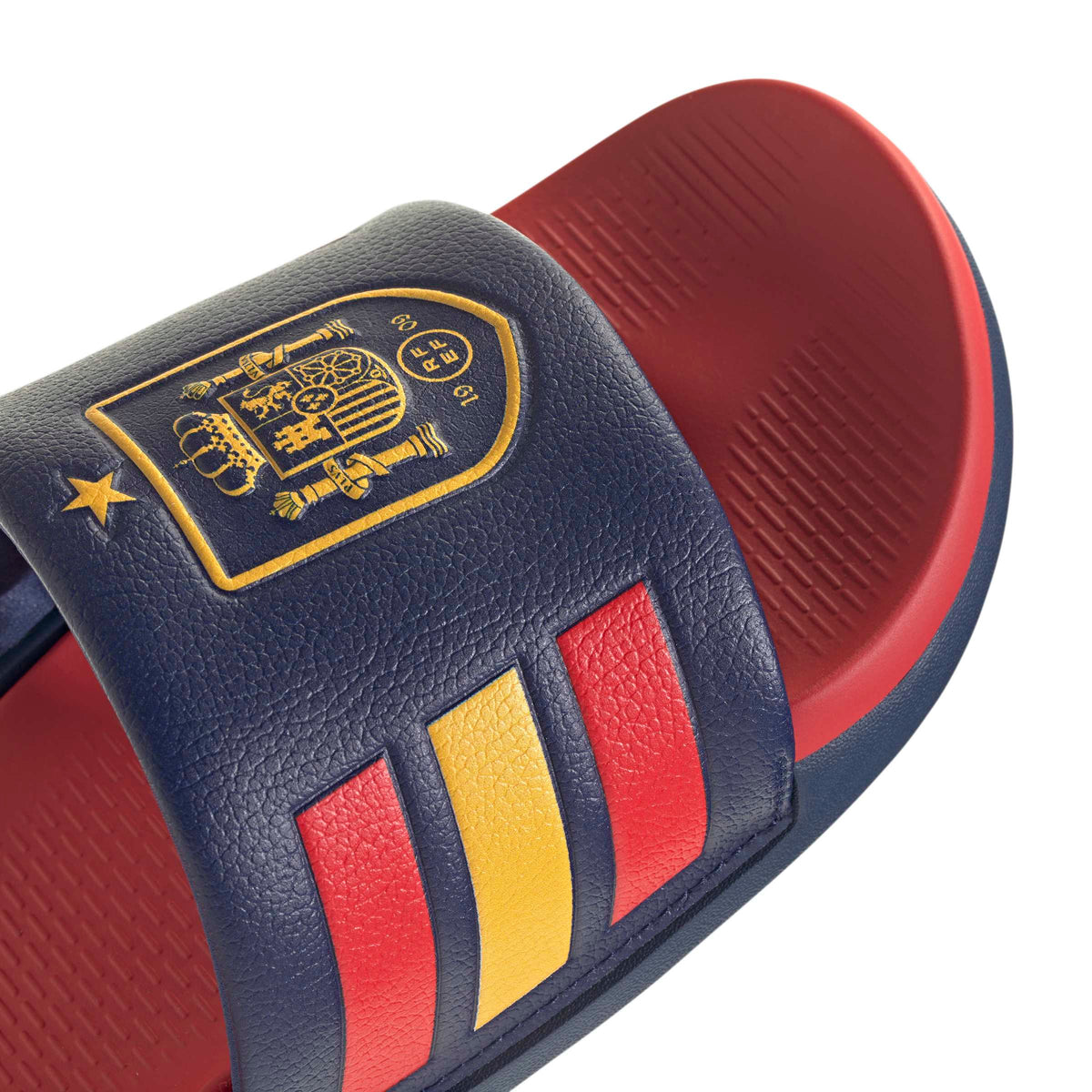 Spain National Team FIFA Adidas Men Navy Adilette Comfort Sandals product image 2, provided for visual reference and product