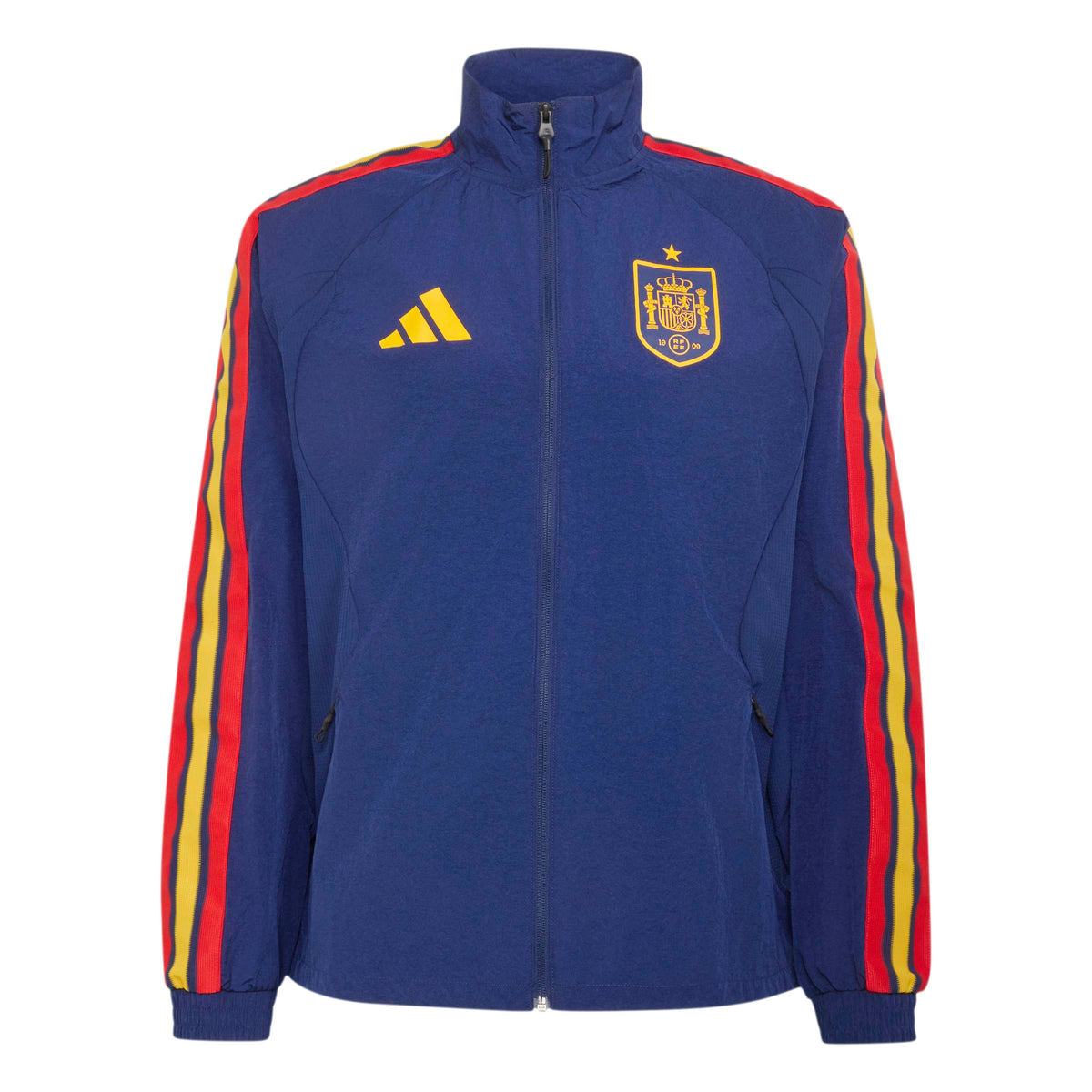 Spain National Team FIFA Adidas Men Navy Anthem Jacket product image 1, provided for visual reference and product detail