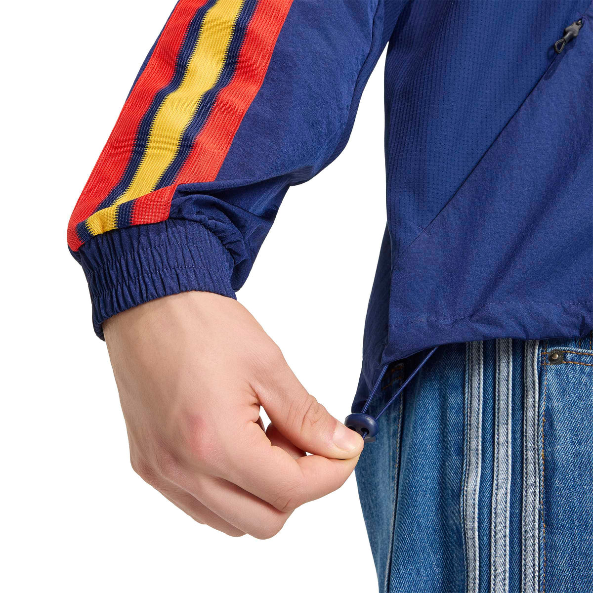 Spain National Team FIFA Adidas Men Navy Anthem Jacket product image 6, provided for visual reference and product detail