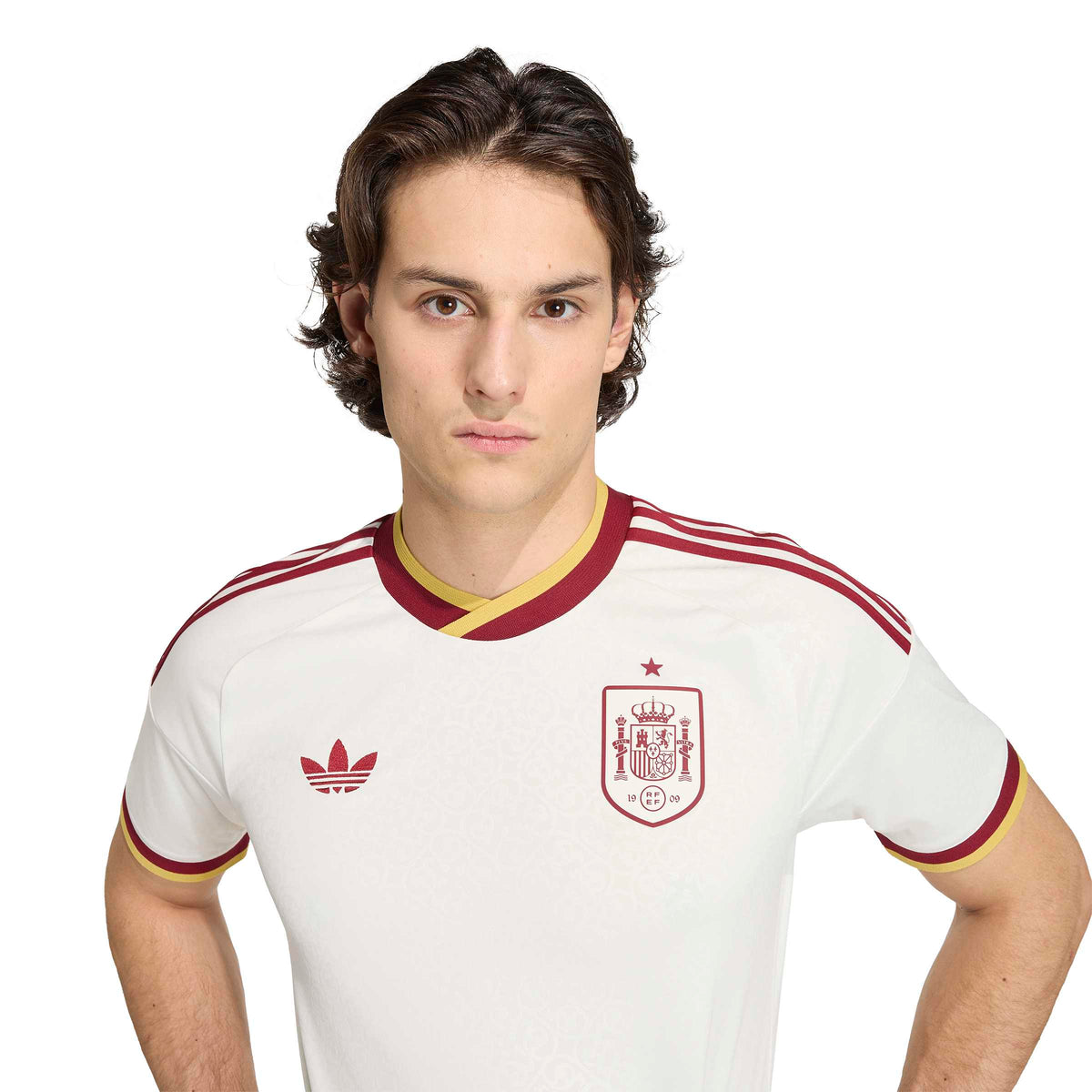 Spain National Team FIFA Adidas Men Off-White 2026 Replica Away Jersey product image 4, provided for visual reference and