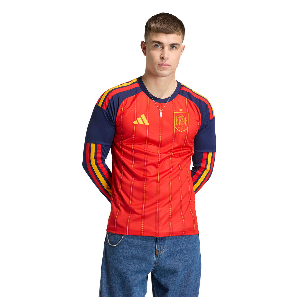 Spain National Team FIFA Adidas Men Red 2026 Replica Long Sleeve Jersey product image 3, provided for visual reference and