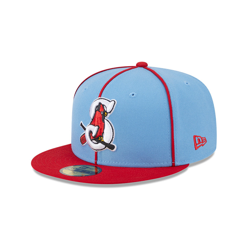 Springfield Cardinals MiLB New Era Men Light Blue/Red 59Fifty Alternate Authentic Collection Fitted Hat product image 1,